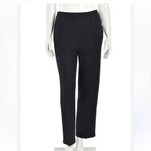St. John Basics Black Pleated Front Santana Knit Pant - size 10